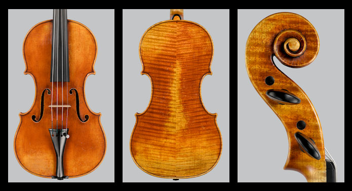 Violin Ch. Dequincey 2016, Del Gesù-Plowden Model (Photo credit: Jean Fitzgerald)